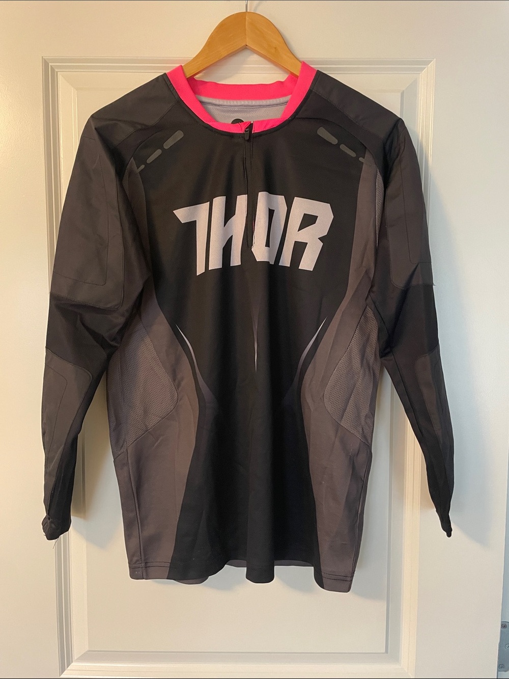 thor Black and Hot Pink Motocross Jersey